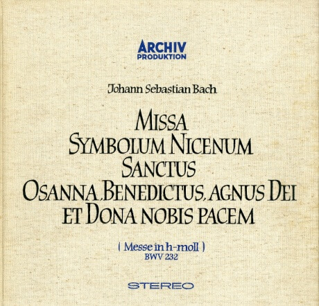 DE ARC SAPM198 190/92 カール・リヒター バッハ:ミサ曲 ロ短調 DE ARC SAPM198 190/92 カール・リヒター バッハ:ミサ曲 ロ短調