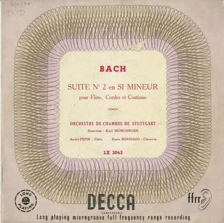 FR DECCA LX3043 ミュンヒンガー バッハ・管弦楽組曲 FR DECCA LX3043 ミュンヒンガー バッハ・管弦楽組曲