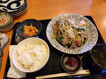 ★居酒屋さんの豆腐チャンプルーランチ ★居酒屋さんの豆腐チャンプルーランチ