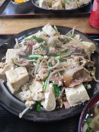 ★久しぶりの豆腐チャンプルーランチ ★久しぶりの豆腐チャンプルーランチ