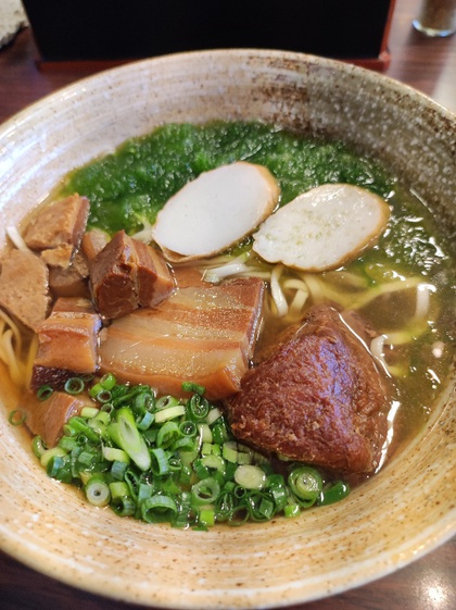 ★三連休の最終日は、優しい味の沖縄そばランチ ★三連休の最終日は、優しい味の沖縄そばランチ
