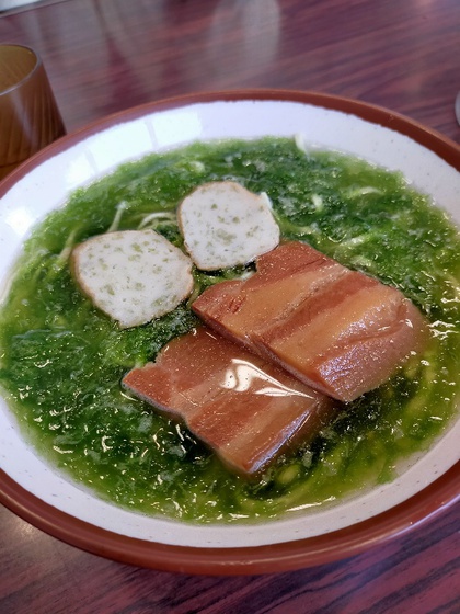 ★優しい味のアーサそばと、ぶっかけ冷やし沖縄そば ★優しい味のアーサそばと、ぶっかけ冷やし沖縄そば