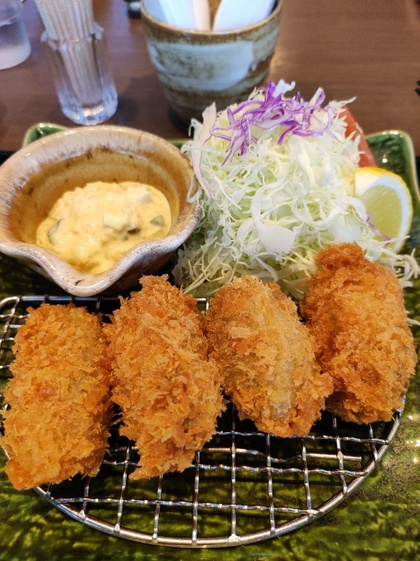 ★秋メニューから、牡蠣フライ定食を食べてみた ★秋メニューから、牡蠣フライ定食を食べてみた