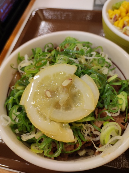 ★休日の朝食は、すき家のレモン牛丼を食べてみた ★休日の朝食は、すき家のレモン牛丼を食べてみた