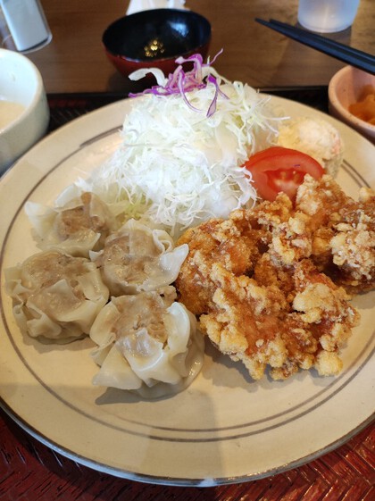 ★シューマイと鶏唐揚げのがっつりランチ ★シューマイと鶏唐揚げのがっつりランチ