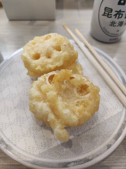 ★回転寿司屋さんで天ぷらランチ ★回転寿司屋さんで天ぷらランチ