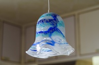 沖縄伝統工芸の琉球ガラスをランプで楽しむ　屋我平尋の作品⑭