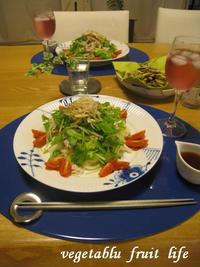 冷やしうどん　梅ソース 2008/07/26 12:30:00