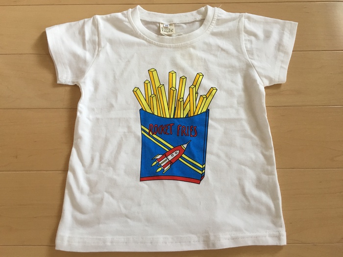 【購入品】娘のお洋服ゲット~安いラッキー! 子供服TシャツROCKET FRIES