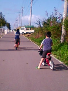 自転車に乗って~♪