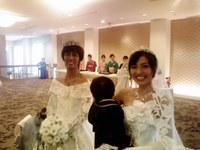 新婦二人（笑） 2008/08/24 13:58:51
