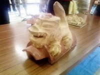 漆喰シーサー作り… 2008/08/30 09:39:03