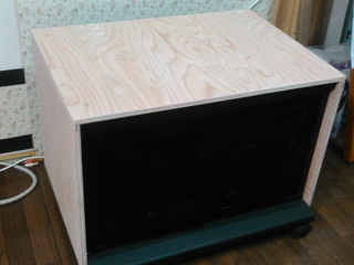 DIYテレビ台を修繕しました②完成(^^)/ DIYテレビ台を修繕しました②完成(^^)/