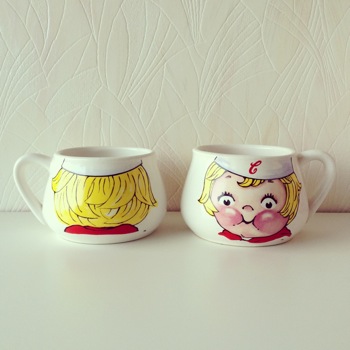 ▼△.. gypsyblue ..△▼ パスタにもシチューにも!キャンベルスープマグ。(SOLD)