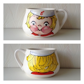▼△.. gypsyblue ..△▼ パスタにもシチューにも!キャンベルスープマグ。(SOLD)