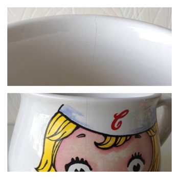 ▼△.. gypsyblue ..△▼ パスタにもシチューにも!キャンベルスープマグ。(SOLD)
