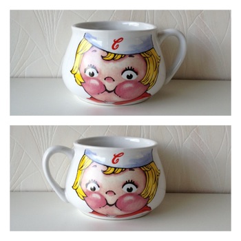 ▼△.. gypsyblue ..△▼ パスタにもシチューにも!キャンベルスープマグ。(SOLD)
