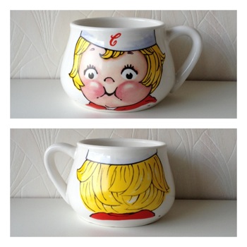 ▼△.. gypsyblue ..△▼ パスタにもシチューにも!キャンベルスープマグ。(SOLD)