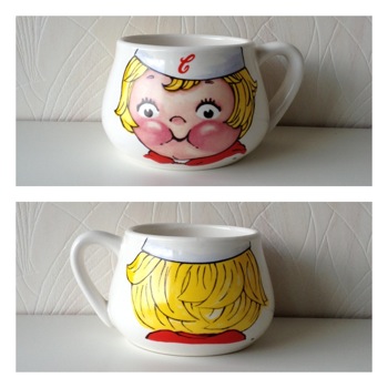 ▼△.. gypsyblue ..△▼ パスタにもシチューにも!キャンベルスープマグ。(SOLD)