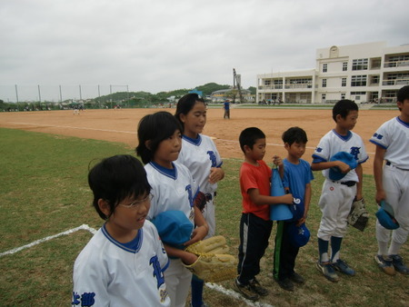 大里ベースボールキッズ・江口ホエールズ・白川ヒリューズ・戦