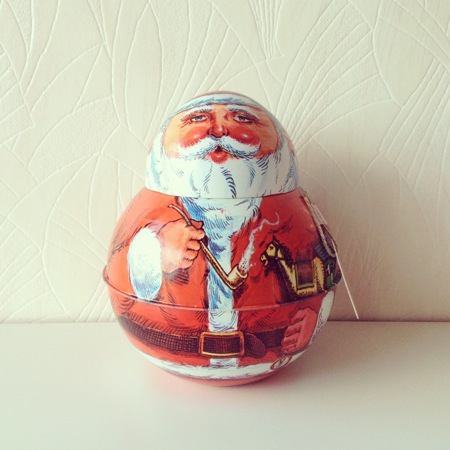 Xmas Tin缶*Santa(SOLD)
