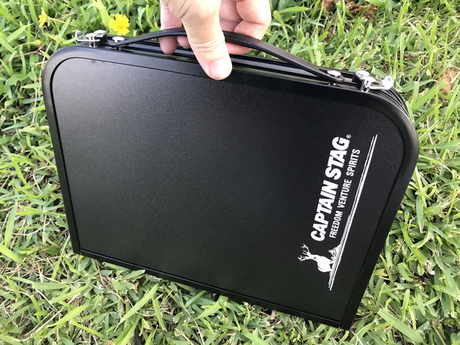 取っ手付き持ち運び便利なキャンプ用品グッズ!LOGOS スタックカラータフテーブル 取っ手付き持ち運び便利なキャンプ用品グッズ!LOGOS スタックカラータフテーブル