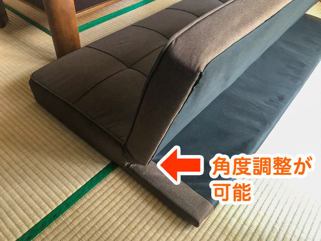 背もたれの角度が調整できるソファーベット 背もたれの角度が調整できるソファーベット