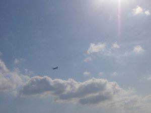 雲と飛行機