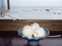 真っ白なバニラアイスクリーム