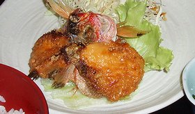 グルクンのウニ焼き