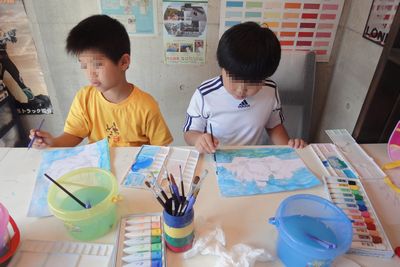3月 絵の具の使い方・塗り方 2日目