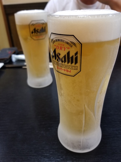 ひらやすで生ビール。 ひらやすで生ビール。