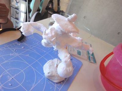 9月紙粘土で作ろう! 1日目(完成)