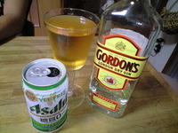 ジンとビール! 2008/07/22 21:58:11