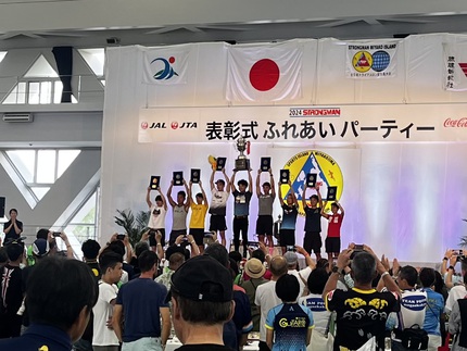 楽しい1日だったなー♩第38回 全日本トライアスロン宮古島大会 が終わり、表彰式・ふれあいパーティーが開催されました。