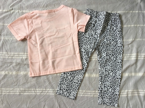 【¥1,500 送料込】女の子セットアップ01-サイズ2T(80)・4T(100)キッズ子供用 女の子セットアップ海外子供服半袖キッズ夏