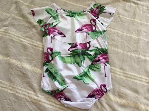 ✖sold out【¥1,500 送料込】女の子水着フラミンゴ柄キッズビキニ02 3T(90)キッズ子供用スイムウェア 水着ビキニスイムウェア女の子キッズサイズ90フラミンゴ海外子供服