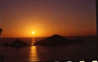 ハート射抜く月のシルエット 2008/08/22 08:45:28