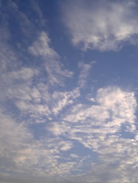 今朝の空