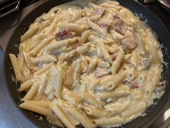 キャンベルスープ缶、カルボナーラめちゃうま! キャンベルスープ缶、カルボナーラめちゃうま!