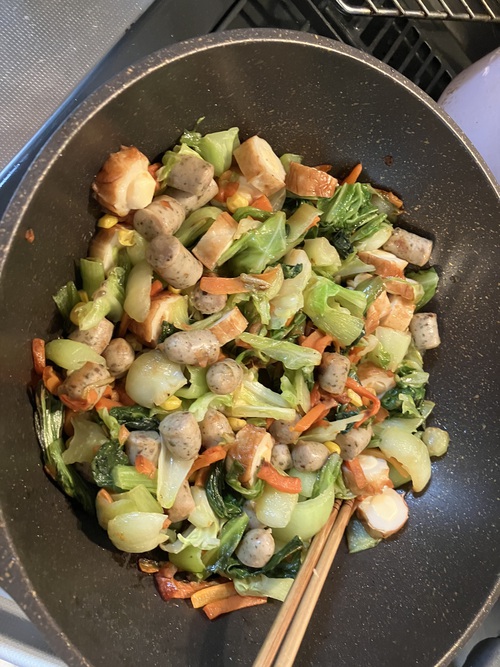 卵や野菜が残ってたから 卵や野菜が残ってたから
