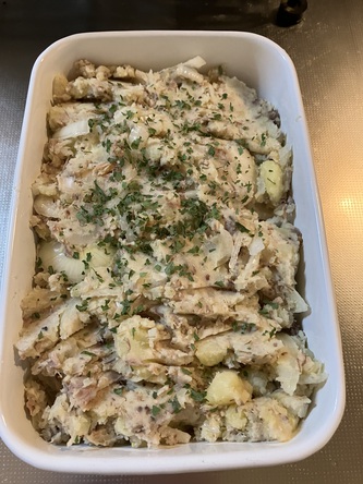 サバ缶でポテサラ サバ缶でポテサラ