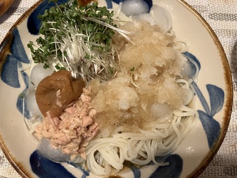 おろしツナそうめん おろしツナそうめん