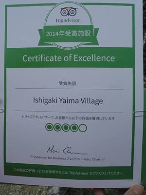 Certificate of Excellence (エクセレンス認証)受賞! Certificate of Excellence (エクセレンス認証)受賞!