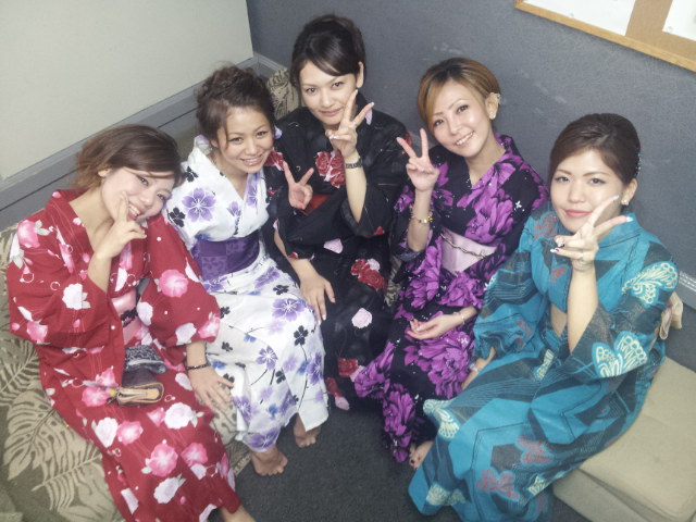 浴衣(ゆかた)着て、ゆかった(良かった)なぁ~(笑)