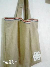 リネンのバック