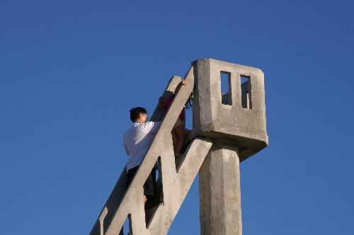 竹富島:なごみの塔。