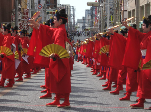 琉球王朝絵巻行列・若衆踊り隊
