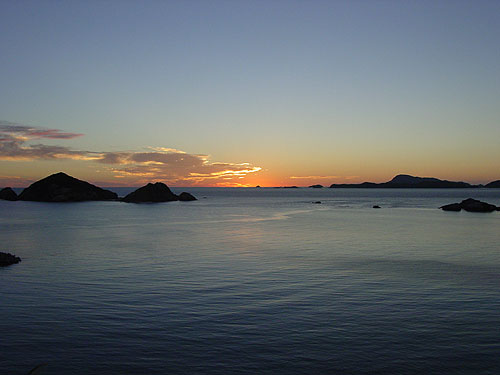 夕日