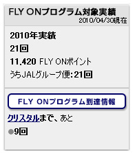 5月1日現在の搭乗実績